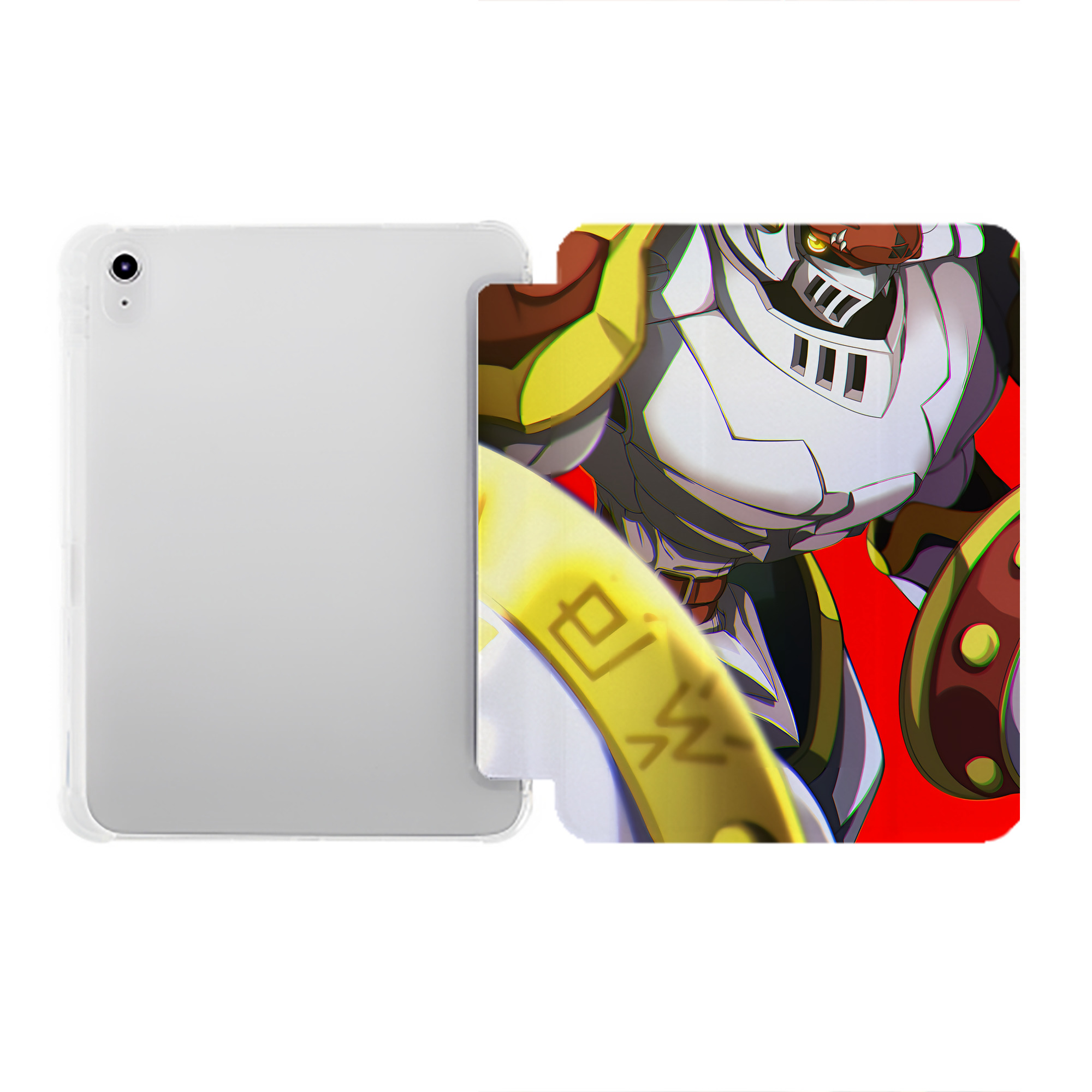 （画像用） Digimon デジタルモンスター/デジモン IPad ケース ペン収納付き 三つ折りスタンド PUレザー×シリコン 対応機種9.5/10.5/10.9インチ